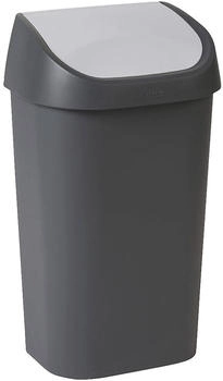 Curver Allibert 214972 Mistral mit Schwingdeckel Polypropylen 38,8x30,3x69 cm Anthrazit/Grau