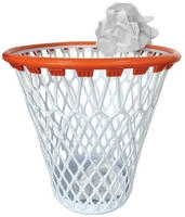 Mad Monkey Muelleimer in Form eines Basketballnetzes