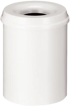 Brabantia Feuerlöschender Papierkorb 15 Liter - Weiß