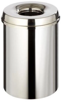 Brabantia Feuerlöschender Papierkorb Edelstahl 30 Liter - Edelstahl