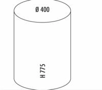 WESCO Abfalleimer Kickboy | 40 Liter | Stahlblech pulverbeschichtet | Edelstahlklappe