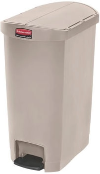 Rubbermaid Slim Jim Step-On-Tretabfallbeh&auml;lter 49 l Kunststoff Pedal seitlich beige