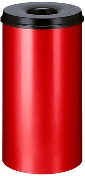 Brabantia Feuerlöschender Papierkorb 50 Liter - Rot Schwarz