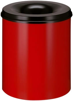 Brabantia Feuerlöschender Papierkorb 80 Liter - Rot Schwarz