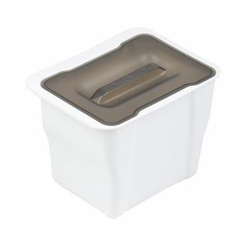 Victory Abfallsammler Küchen-Box 5 Liter weiß Deckel transparent