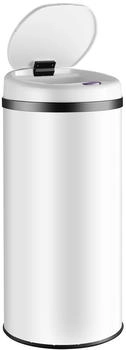 Monzana &reg; Sensor Smarter inkl. Ladekabel Edelstahl Ber&uuml;hrungslos LED Anzeige Wasserdicht K&uuml;che Restabfall Recycling M&uuml;lltonne Farbe:Wei&szlig; M