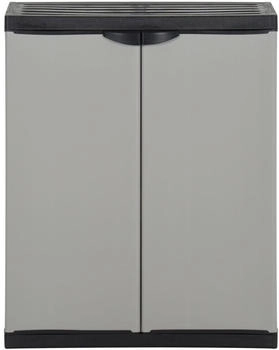 vidaXL Mülltrenner Grau/Schwarz 68x40x85 cm