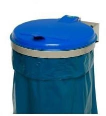 VAR WS 120 Müllsackhalter stationär blau ideal für 120 L Müllsäcke robuste und stabile Konstruktion