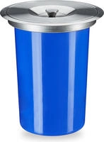 Relaxdays - M&uuml;lleimer F&uuml;r Arbeitsplatte, 8 L, F&uuml;r Biom&uuml;ll, Deckel Aus Edelstahl,
