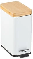 M&uuml;lleimer Bad, 5 Liter, Entnehmbarer Inneneimer, Kosmetikeimer, Metall,