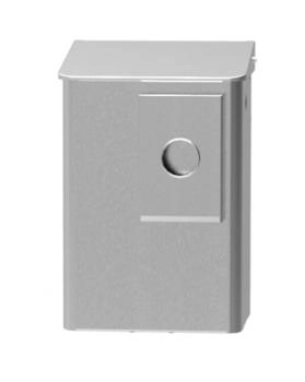 All Care MediQo-line Sanitärbehälter Edelstahl 6 L Polybeutelhalter mit Deckel Hygienebeutelhalter für Polybeutel