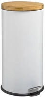 5five Simply Smart - M&uuml;lleimer Natureo, 30 L, Metall, Wei&szlig; - 5five Simple Smart