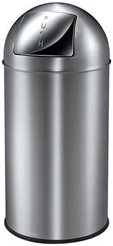 Proregal Abfallbeh&auml;lter mit PushDeckel 40l HxBxT 74x34x34 cm Matt Silber (RVB36-03)
