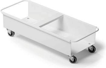 DURABLE Fahrwagen Durabin Square Trolley Duo für zwei 40 Liter, weiß, 1801622010 DURABLE Fahrwagen Durabin Square Trolley Duo für zwei 40 Liter, weiß, 1801622010