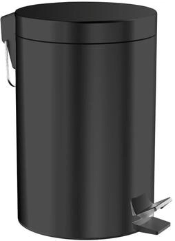emco system2 Abfallbeh&auml;lter, Deckel und Pedel, rund, 5 Liter, 3553, Farbe: schwarz (355313300)