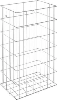 Wagner-Ewar Wagner EWAR Papiermüllkorb für Einwurfring, -klappe, -rahmen 924 117 , verchromte Optik, Fassungsvermögen: 44 Liter (924117)