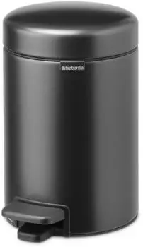 Brabantia Treteimer Newicon 3 L mit Kunststoffeinsatz - Confident Grey (8710755233449)