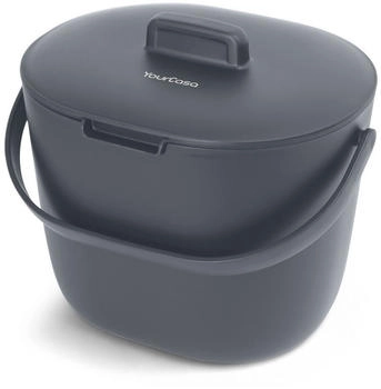 YourCasa 6l Komposteier mit Sieb Anthrazit (KPO-1400)
