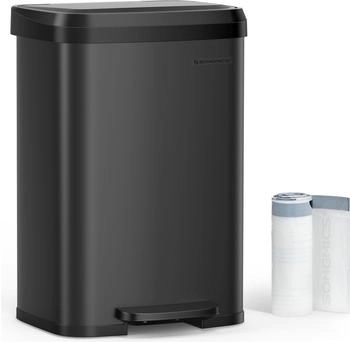 Songmics 50l Tretm&uuml;lleimer aus Metall mit Deckel (LTBDE530B5002)