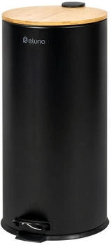 eluno Abfalleimer 30l aus Bambus und Metall (90115-V)