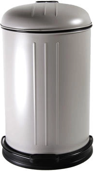 B&S Triit- rund Metall 12 l grau matt mit Absenkautomatik (10136)