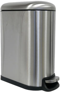 B&S 40l Abfalleimer Metall matt mit Absenkautomatik (10148)