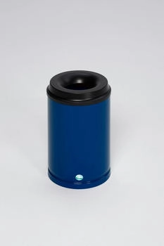 Proregal Selbstlöschender Papierkorb | 15 Liter, HxBxT 37x25x25cm | Verzinkter Stahl | Blau | Papiereimer für Papier - blau RVA96-02