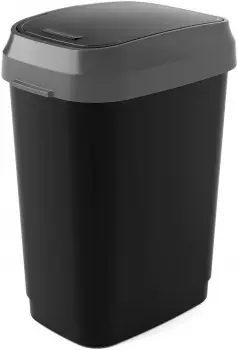 Curver KIS DUAL SWING , 25 Liter 8076000030612 , Farbe: schwarz / grau