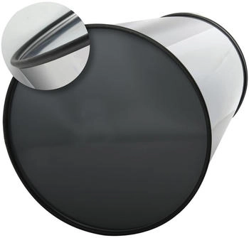 MSV France Treteimer Abfalleimer mit Inneneimer 30l Silber (100930)
