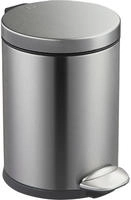 EKO Treteimer Luna 5 l Kosmetikeimer M&uuml;lleimer Abfalleimer Edelstahl Soft Close