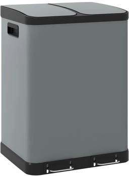 HomCom Grau, Metall, 39.5x67x48.8 cm, Küchen, Küchenausstattung (800000805076)