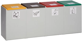 VAR Wertstoff-Sammelsystem 2000 60 Liter Vierer-Element Lieferung ohne Deckel