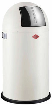 Wesco Abfallsammler 175831-87 PUSHBOY in SAND MATT mit 50 Liter Volumen und K...