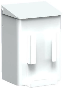 All Care 8245 MediQo-line Edelstahl Hygiene-Abfallbehälter + Hygienebeutelhalter 6 Liter Weiß