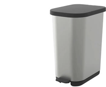 Rotho verstellbare Müllbeutelhalter IML Silber