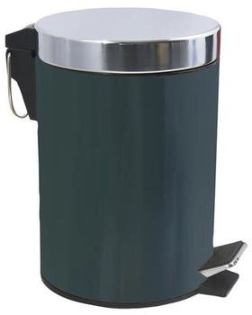 MSV France Kosmetikeimer Dunkelgrün Treteimer Abfalleimer - 3 Liter - mit Herausnehmbaren Inneneimer (MS4916)
