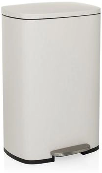 HJH Office Abfallsammler CLEANxV 50l Stahl beige beige Stahl 741109