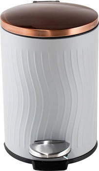 HTI-Living Treteimer Jannik 5 Liter Grau Kupfer (2222763)