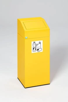 Proregal Selbstlöschender Wertstoffsammler "Wertstoffe" | 47 Liter 79x32x32cm Gelb | gelb RVA33-05