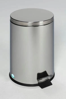 Proregal Robuster Tretabfallsammler mit Fußpedal & Inneneimer mit Griff | 20 Liter, HxBxT 45x29x29cm | Edelstahl | Silber | Abfalleimer - RVA82-12