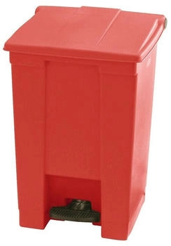 Proregal Rubbermaid Robuster Pedaleimer | 45,4 Liter, HxBxT 60x40x41,3cm | Aus HACCP konformen Polyethylen | Rot von - rot Kunststoff RVB17-04