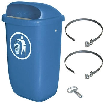 BRB 50l Abfallbehälter blau blau 00076573