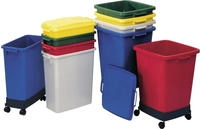 Abfall- u.Wertstoffsammler 60l H590xB285xT555mm PE blau GRAF