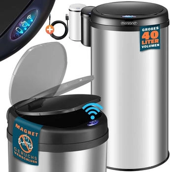 Monzana Sensor Silber Edelstahl 40L (109766)