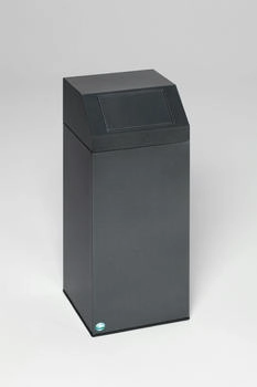 Proregal Selbstlöschender Wertstoffsammler "Metall" | 82 Liter, HxBxT 89x38x38cm | Verzinkter Stahl | Dunkelgrau (RVA33-15)