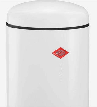 Wesco 134531-74 Baseboy 20 Abfalleimer in WEISS MATT mit 20 Liter