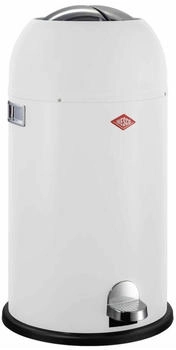 Wesco Kickmaster Soft. Abfallsammler 33 Liter wei&szlig; matt