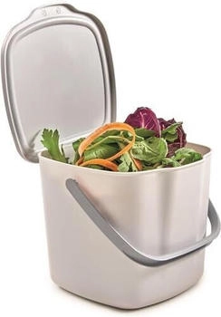 Snips Bio Komposteimer Küchen mit Deckel und Griff 3L Bio Küche 20,5 x 18,5 x 16,7 Made in Italy BPA-frei
