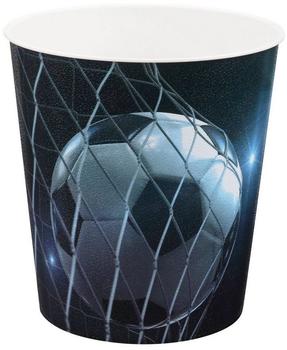Idena 10488 - Kinder Fu&szlig;ball Motiv 9 Liter Fassungsverm&ouml;gen aus PP f&uuml;r Kinderzimmer