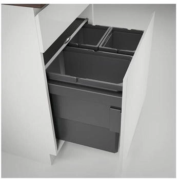 Naber Cox® Base 460 S/600-3 Abfallsammler für Frontauszüge anthrazit H 460 mm